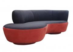  Weiman Mid Century Modern Curved Serpentine Cloud Sofa by Weiman - 1958489