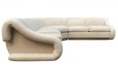  Weiman Midcentury Italian Post Modern Curved Sectional Sofa in L Shape by Weiman - 3146191