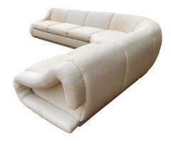  Weiman Midcentury Italian Post Modern Curved Sectional Sofa in L Shape by Weiman - 3146199