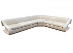  Weiman Midcentury Italian Post Modern Curved Sectional Sofa in L Shape by Weiman - 3146252