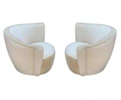  Weiman Pair of Nautilus Mid Century Post Modern Swivel Club Lounge Chairs by Weiman - 3208630