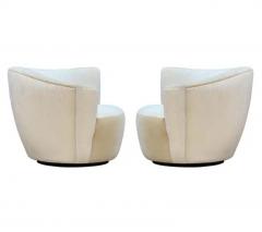  Weiman Pair of Nautilus Mid Century Post Modern Swivel Club Lounge Chairs by Weiman - 3208633