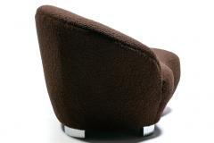  Weiman Petite Postmodern Chaise Lounge by Weiman in New Chocolate Boucl Upholstery - 4722613