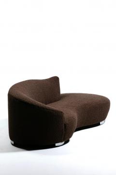  Weiman Postmodern Chaise Lounge Sofa by Weiman in New Chocolate Boucl Upholstery - 4722599