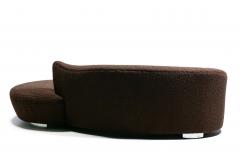  Weiman Postmodern Chaise Lounge Sofa by Weiman in New Chocolate Boucl Upholstery - 4722608