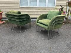  Weiman Warren Lloyd Lovely pair George Mergenov for Weiman Warren Lloyd Chrome Lounge Chair - 3779581