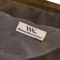  Weiman Warren Lloyd Warren Lloyd for Weiman Mid Century Brass X Base Stools Pair - 4751709