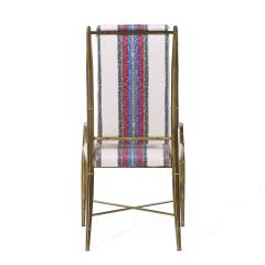  Weiman Warren Lloyd Weiman Warren Lloyd for Mastercraft Imperial MCM Brass Dining Chairs Set of 6 - 3972227