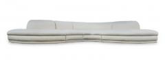  Weiman Weiman Executive Serpentine 4 Section Sectional Sofa White Mid Century Modern - 2968363