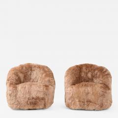  Weiman Weiman Swivel Sheepskin Club Chairs - 2308883