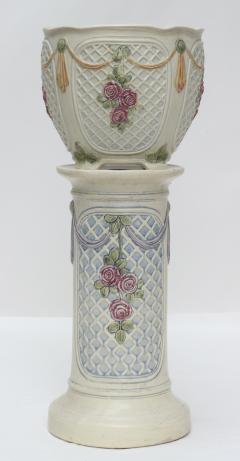  Weller Pottery Weller Dupont Art Pottery Jardiniere and Pedestal 1910 United States - 3824825