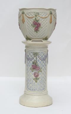  Weller Pottery Weller Dupont Art Pottery Jardiniere and Pedestal 1910 United States - 3824828