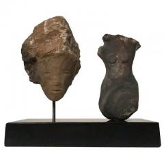  Wendy Hendelman Wendy Hendelman Alabaster Head and Torso Sculpture 2015 - 3538902