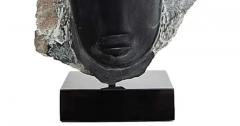  Wendy Hendelman Wendy Hendelman Black Alabaster Head Sculpture 2019 - 3537209