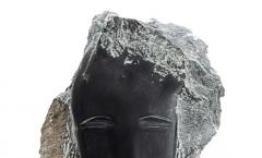  Wendy Hendelman Wendy Hendelman Black Alabaster Head Sculpture 2019 - 3537210