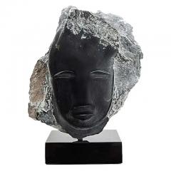  Wendy Hendelman Wendy Hendelman Black Alabaster Head Sculpture 2019 - 3538910