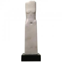  Wendy Hendelman Wendy Hendelman White Marble Torso Sculpture 2018 - 3539081