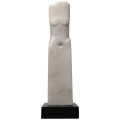  Wendy Hendelman Wendy Hendelman White Marble Torso Sculpture 2018 - 3594872