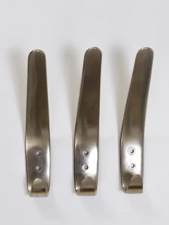  Werkst tte Carl Aub ck 10x Vintage Carl Aub ck II Nickel Plated Brass Wall Hooks Austria 1950s - 4064600