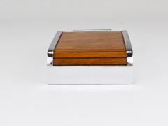  Werkst tte Carl Aub ck 1930s Carl Aubock I Roll Top Storage Box Cigarette Dispenser Walnut Vienna - 4451509