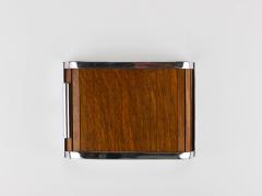  Werkst tte Carl Aub ck 1930s Carl Aubock I Roll Top Storage Box Cigarette Dispenser Walnut Vienna - 4451531