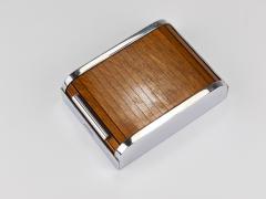  Werkst tte Carl Aub ck 1930s Carl Aubock I Roll Top Storage Box Cigarette Dispenser Walnut Vienna - 4451534