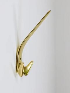  Werkst tte Carl Aub ck 6 Carl Aubock Large Vintage Brass Wall Coat Hooks 4056 Austria 1950s - 4070190