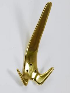  Werkst tte Carl Aub ck 6 Carl Aubock Large Vintage Brass Wall Coat Hooks 4056 Austria 1950s - 4070195