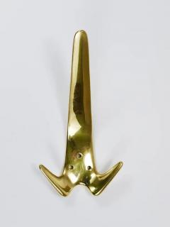  Werkst tte Carl Aub ck 6 Carl Aubock Large Vintage Brass Wall Coat Hooks 4056 Austria 1950s - 4070224