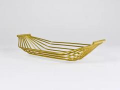  Werkst tte Carl Aub ck Austrian Mid Century Large Brass Wire Fruit Basket Bowl Carl Aubock Style 1950 - 4078927