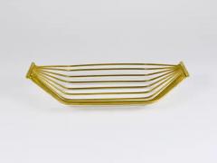 Werkst tte Carl Aub ck Austrian Mid Century Large Brass Wire Fruit Basket Bowl Carl Aubock Style 1950 - 4078930
