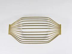  Werkst tte Carl Aub ck Austrian Mid Century Large Brass Wire Fruit Basket Bowl Carl Aubock Style 1950 - 4078945