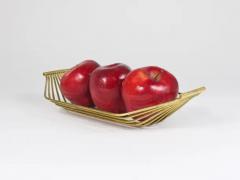  Werkst tte Carl Aub ck Austrian Mid Century Large Brass Wire Fruit Basket Bowl Carl Aubock Style 1950 - 4078951
