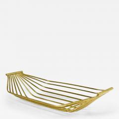  Werkst tte Carl Aub ck Austrian Mid Century Large Brass Wire Fruit Basket Bowl Carl Aubock Style 1950 - 4082150