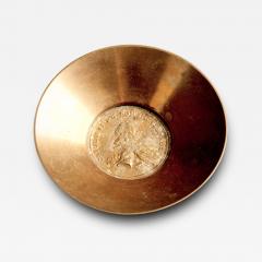  Werkst tte Carl Aub ck Brass bowl with central medallion by Werkst tte Carl Aub ck - 4504186