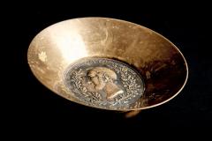  Werkst tte Carl Aub ck Brass bowl with medallion by Werkst tte Carl Aub ck - 4501166