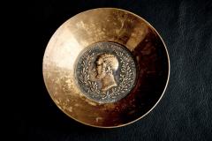  Werkst tte Carl Aub ck Brass bowl with medallion by Werkst tte Carl Aub ck - 4501169