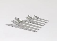  Werkst tte Carl Aub ck Carl Aub ck 2060 Flatware 42 pcs Complete For 6 Persons Amboss Austria 1950 - 4063076