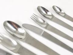  Werkst tte Carl Aub ck Carl Aub ck 2060 Flatware 42 pcs Complete For 6 Persons Amboss Austria 1950 - 4063085
