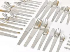  Werkst tte Carl Aub ck Carl Aub ck 2060 Flatware 42 pcs Complete For 6 Persons Amboss Austria 1950 - 4063123