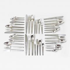  Werkst tte Carl Aub ck Carl Aub ck 2060 Flatware 42 pcs Complete For 6 Persons Amboss Austria 1950 - 4065417