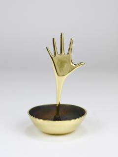  Werkst tte Carl Aub ck Carl Aub ck Brass Hand Catchall Vide Poche Accessory Bowl Vienna Austria - 4437269