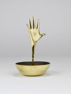  Werkst tte Carl Aub ck Carl Aub ck Brass Hand Catchall Vide Poche Accessory Bowl Vienna Austria - 4437271