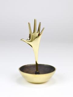  Werkst tte Carl Aub ck Carl Aub ck Brass Hand Catchall Vide Poche Accessory Bowl Vienna Austria - 4437275