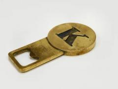  Werkst tte Carl Aub ck Carl Aub ck Letter K Initials Brass Bottle Opener 4919 Vienna 1960s - 4067859