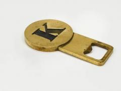  Werkst tte Carl Aub ck Carl Aub ck Letter K Initials Brass Bottle Opener 4919 Vienna 1960s - 4067860