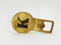  Werkst tte Carl Aub ck Carl Aub ck Letter K Initials Brass Bottle Opener 4919 Vienna 1960s - 4067869