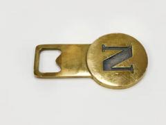  Werkst tte Carl Aub ck Carl Aub ck Letter N Initials Brass Bottle Opener 4919 Vienna 1960s - 4067864