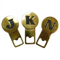  Werkst tte Carl Aub ck Carl Aub ck Letter N Initials Brass Bottle Opener 4919 Vienna 1960s - 4067865