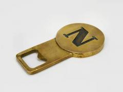  Werkst tte Carl Aub ck Carl Aub ck Letter N Initials Brass Bottle Opener 4919 Vienna 1960s - 4067866